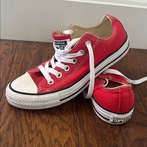 Converse Red Canvas Sneakers